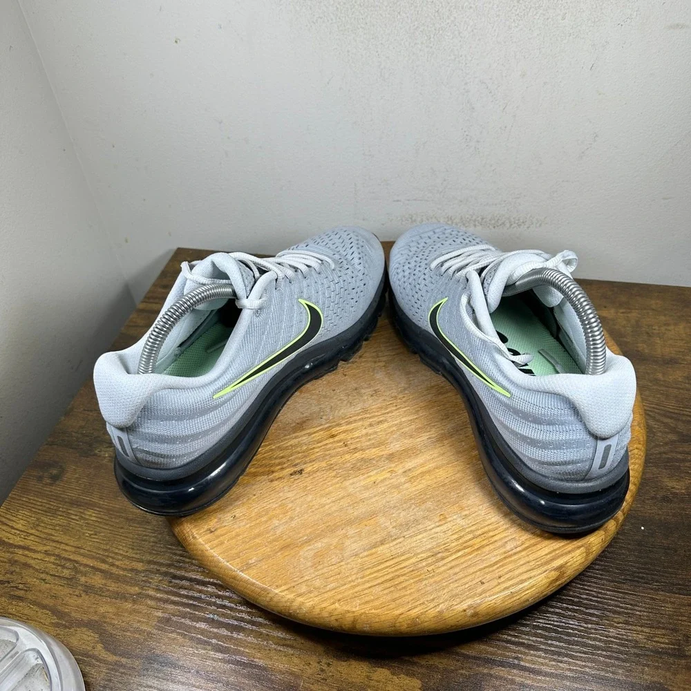 Nike Air Max 2017 Men Shoes Wolf Gray Neon Size 8 849559-012 - Picture 5 of 8